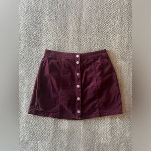 Brandy Melville Burgundy Skirt